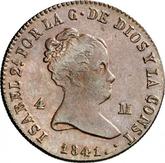 Obverse 4 Maravedís 1841 Ja