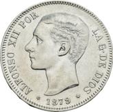 Obverse 5 Pesetas 1879 EMM