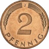 Obverse 2 Pfennig 1973 J