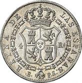 Reverse 4 Reales 1840 B PS