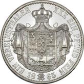 Reverse Thaler 1865 B
