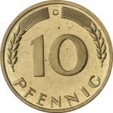 Obverse 10 Pfennig 1967 G