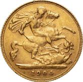 Reverse Half Sovereign 1904 P
