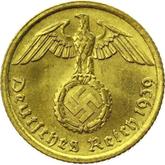 Reverse 10 Reichspfennig 1939 A
