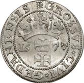 Reverse 1 Grosz 1577 Siege of Danzig