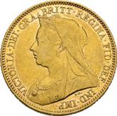 Obverse Half Sovereign 1899 M Veiled head