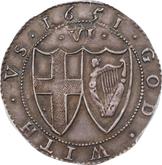 Reverse Sixpence 1651