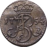 Obverse Schilling (Szelag) 1754 WR Danzig