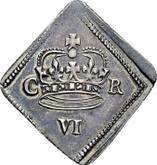 Obverse Sixpence 1646