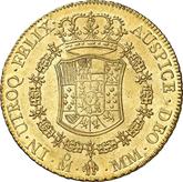 Reverse 8 Escudos 1763 Mo MM