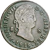Obverse 8 Maravedís 1818