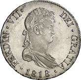 Obverse 8 Reales 1818 M GJ