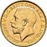 Obverse Sovereign 1914 C