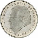Obverse 2 Mark 1991 A Franz Josef Strauss