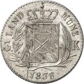 Reverse 3 Kreuzer 1836