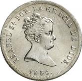 Obverse 2 Reales 1836 M CR