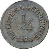 Reverse 1/4 Kreuzer 1828