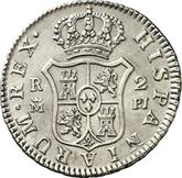 Reverse 2 Reales 1775 M PJ