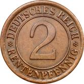 Obverse 2 Rentenpfennig 1924 J