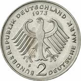 Reverse 2 Mark 1973 F Theodor Heuss