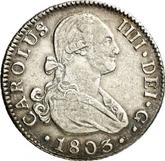Obverse 2 Reales 1803 S CN
