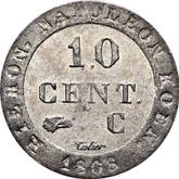 Reverse 10 Céntimos 1808 C