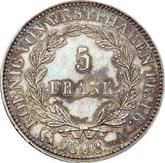 Reverse 5 Francs 1808 J