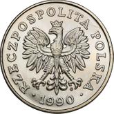 Obverse 100 Zlotych 1990 MW Pattern