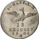 Reverse 18 Kreuzer 1808 G Silesia