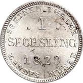 Reverse Sechsling 1829