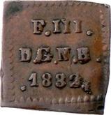 Reverse 1/2 Maravedí 1832