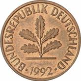 Reverse 2 Pfennig 1992 F