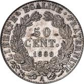 Reverse 50 Centimes 1889 A