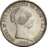 Obverse 10 Reales 1852