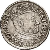 Obverse 3 Groszy (Trojak) 1582 Large head