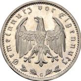 Reverse 1 Reichsmark 1933 G
