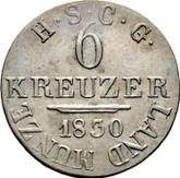 Reverse 6 Kreuzer 1830 EK