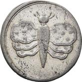 Reverse 1 Grosz no date (1709) Butterfly