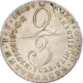 Reverse 2/3 Thaler 1812 C