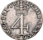 Reverse Fourpence (Groat) 1795