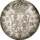 Reverse 4 Reales 1830 S JB