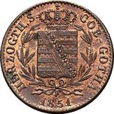 Obverse 1 Pfennig 1851 F