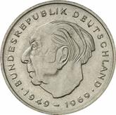 Obverse 2 Mark 1976 D Theodor Heuss