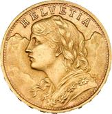 Obverse 20 Francs 1947 B Vreneli