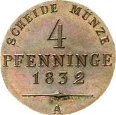 Reverse 4 Pfennig 1832 A