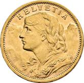 Obverse 20 Francs 1907 B Vreneli