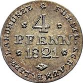 Reverse 4 Pfennig 1821