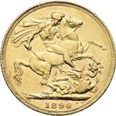Reverse Sovereign 1890 JEB Jubilee Head