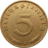 Obverse 5 Reichspfennig 1939 B