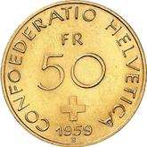Reverse 50 Francs 1959 B